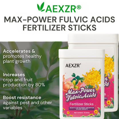 🌟 Official Store | AEXZR® Max-Power Fulvic Acids Fertilizer Sticks