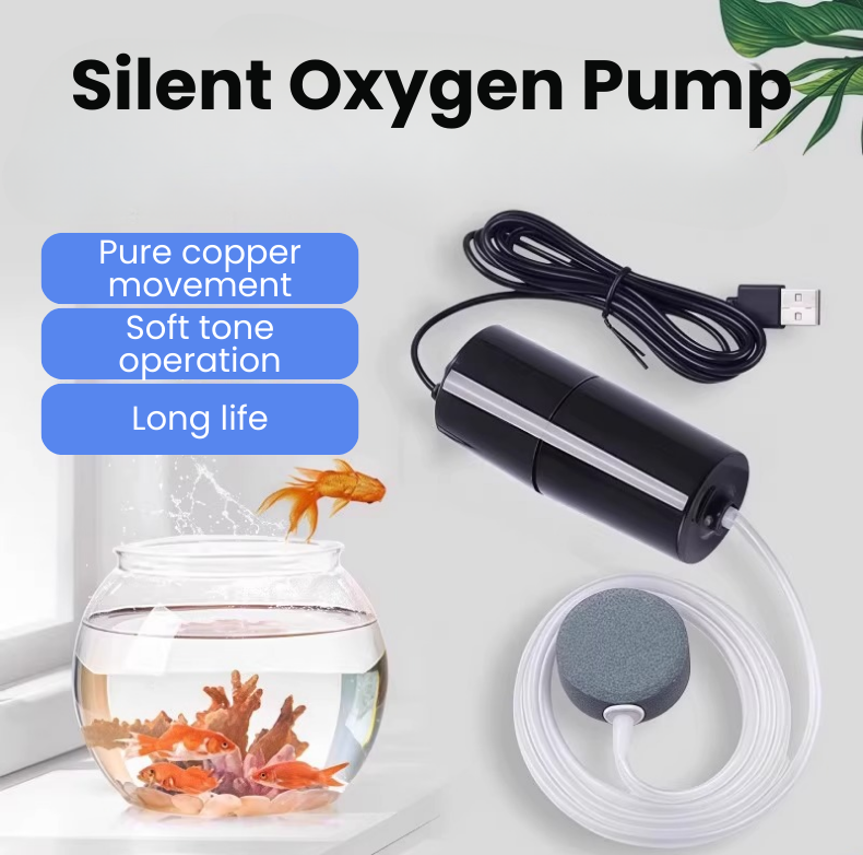 AEXZR® USB Mini Aquarium Air Pump – Ultra Quiet & Portable