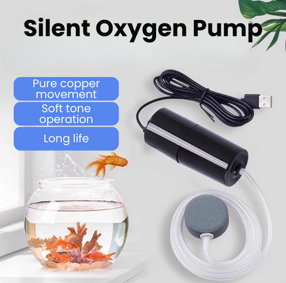 AEXZR® USB Mini Aquarium Air Pump – Ultra Quiet & Portable