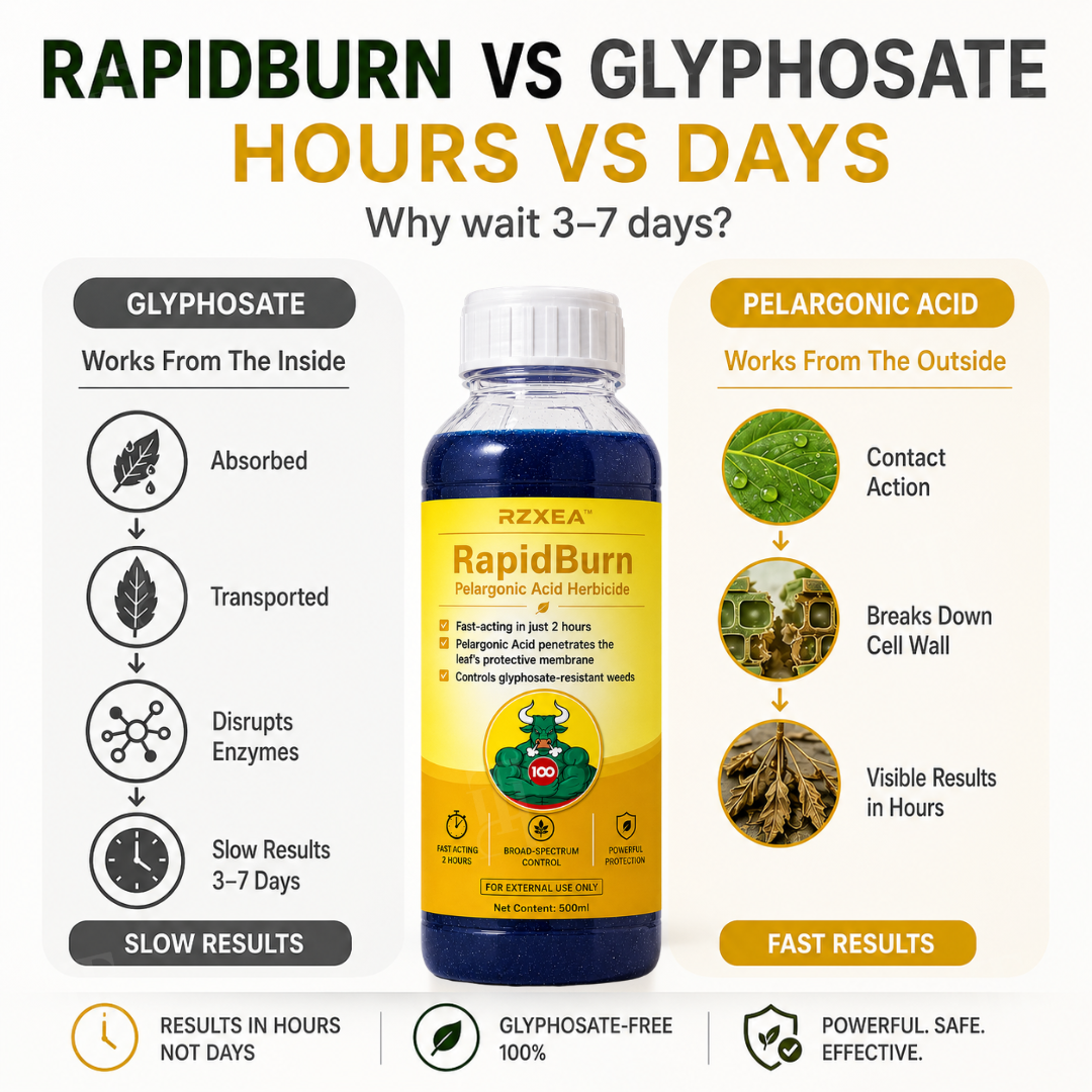 🌟 Official Store | RZXEA™ RapidBurn Pelargonic Acid Herbicide