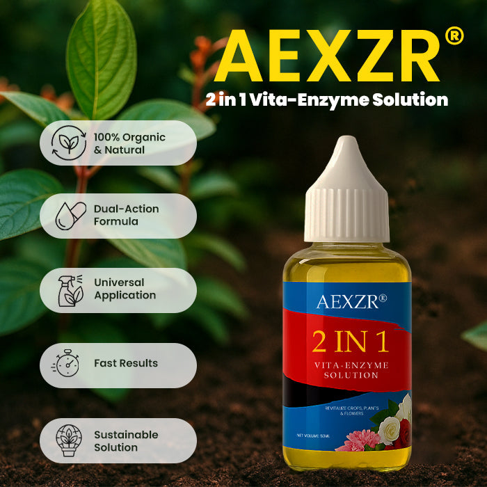 🌱 Addresses Root Causes🌟 Official Store | AEXZR® 2 in 1 Vita-Enzyme Solution