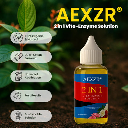 🌱 Addresses Root Causes🌟 Official Store | AEXZR® 2 in 1 Vita-Enzyme Solution