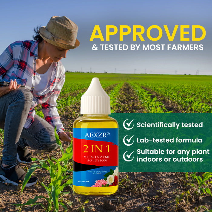 🌱 Addresses Root Causes🌟 Official Store | AEXZR® 2 in 1 Vita-Enzyme Solution