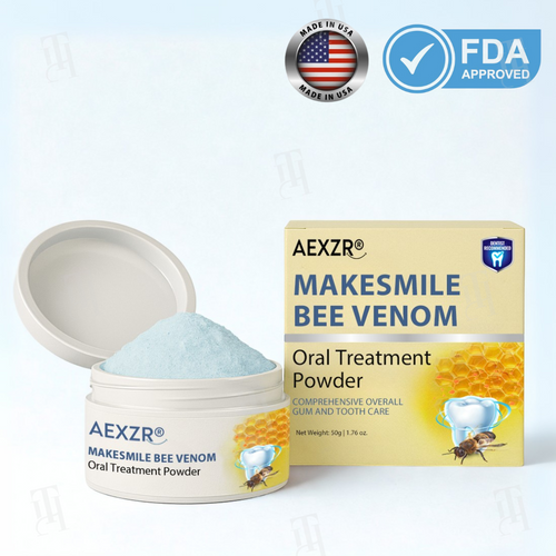 🔥The FDA-Approved Solution🌟 Official Store | AEXZR® Makesmile Bee Venom Oral Treatment Powder