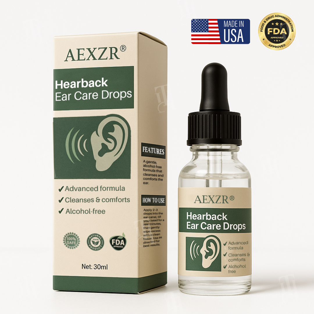 🔥The FDA-Approved Solution🌟 Official Store | AEXZR® Hearback Ear Care Drops
