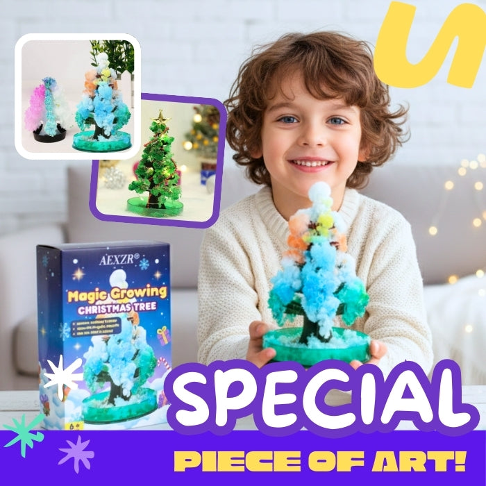 🎄AEXZR® Magic Growing Christmas Tree | ⏱️24-Hour Blooming Crystal Paper Tree | 🛡️Absolutely Safe