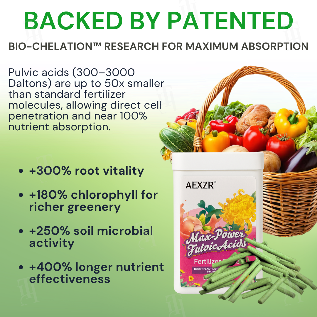 🌟 Official Store | AEXZR® Max-Power Fulvic Acids Fertilizer Sticks