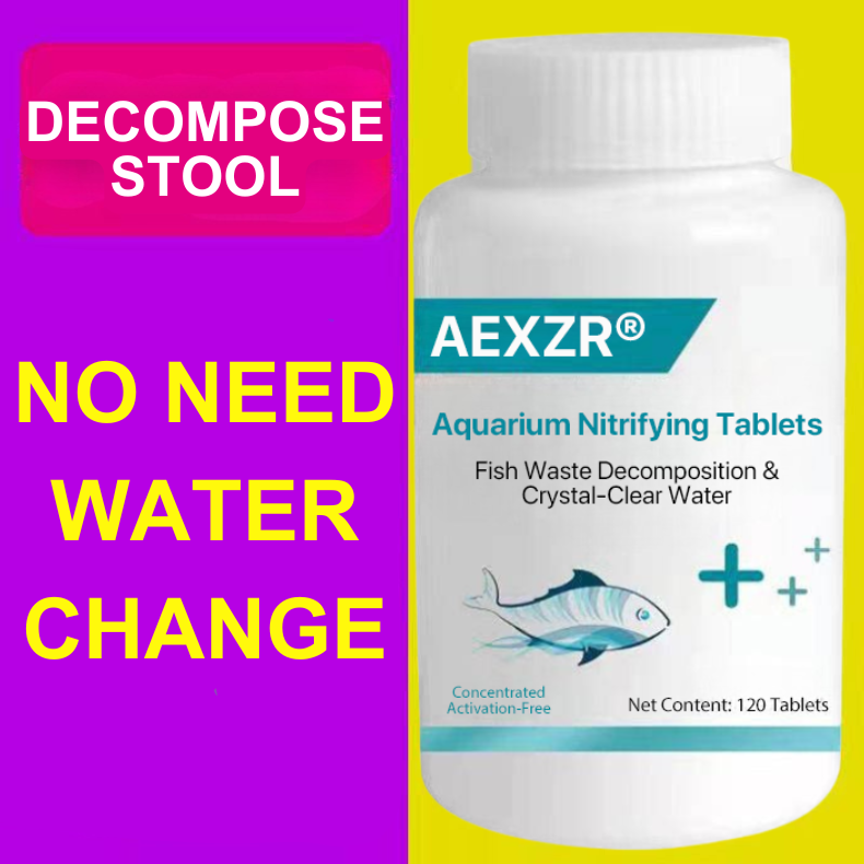 AEXZR® Aquarium Nitrifying Tablets – Fish Waste Decomposition & Crystal-Clear Water
