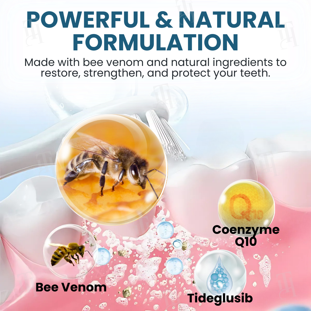 🔥The FDA-Approved Solution🌟 Official Store | AEXZR® Makesmile Bee Venom Oral Treatment Powder