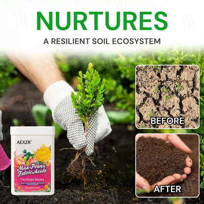 🌟 Official Store | AEXZR® Max-Power Fulvic Acids Fertilizer Sticks