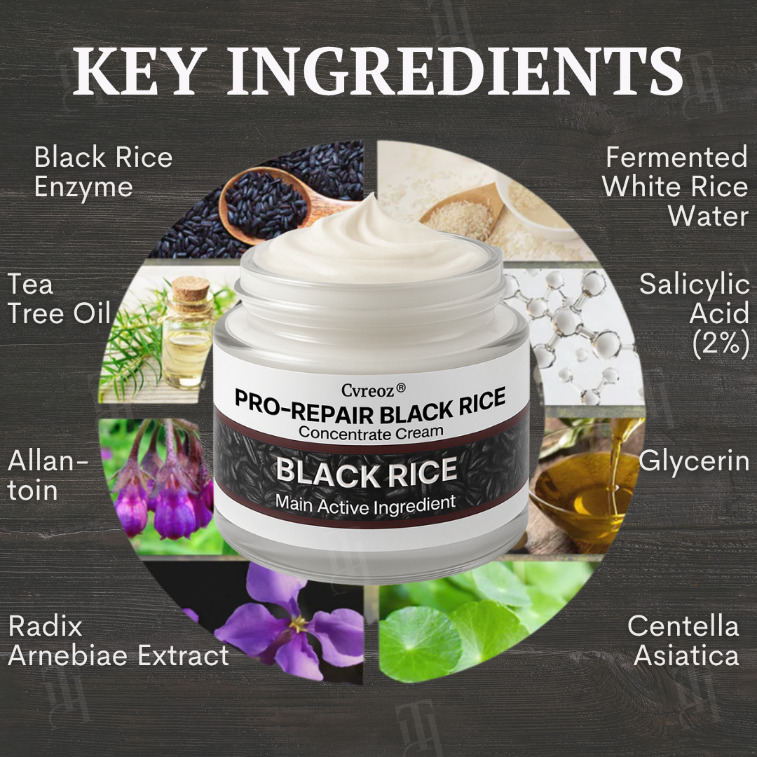 🌟 Official Store | Cvreoz® Pro-Repair Black Rice Concentrate Cream🧑‍⚕️MRHA Certified