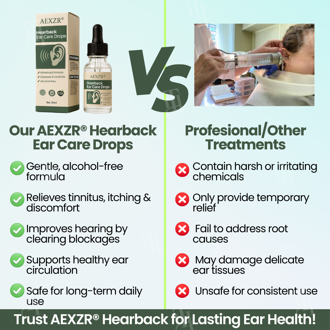 🔥The FDA-Approved Solution🌟 Official Store | AEXZR® Hearback Ear Care Drops