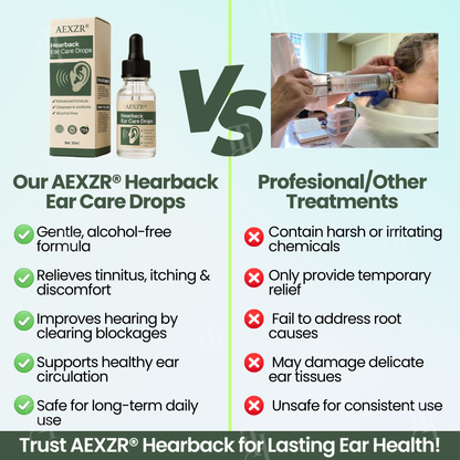 🔥The FDA-Approved Solution🌟 Official Store | AEXZR® Hearback Ear Care Drops