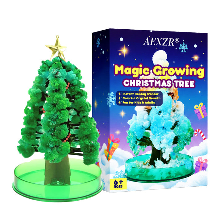 🎄AEXZR® Magic Growing Christmas Tree | ⏱️24-Hour Blooming Crystal Paper Tree | 🛡️Absolutely Safe
