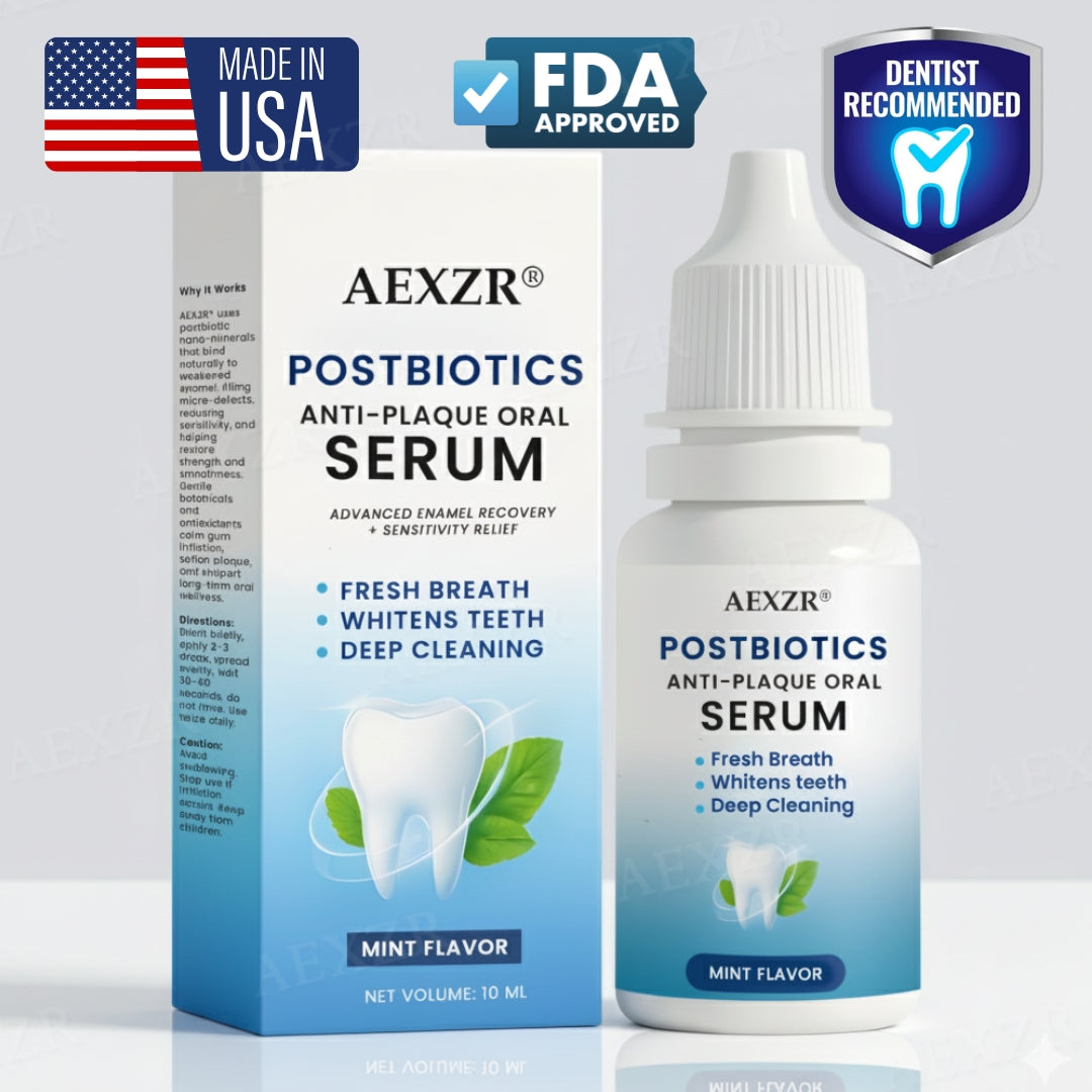 🦷 Fills Micro-Defects & Stops Sensitivity | AEXZR® Postbiotics Anti-Plaque Oral Serum