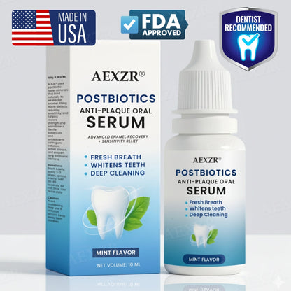 🦷 Fills Micro-Defects & Stops Sensitivity | AEXZR® Postbiotics Anti-Plaque Oral Serum