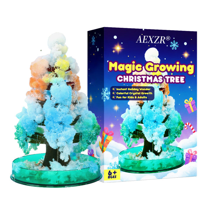 🎄AEXZR® Magic Growing Christmas Tree | ⏱️24-Hour Blooming Crystal Paper Tree | 🛡️Absolutely Safe